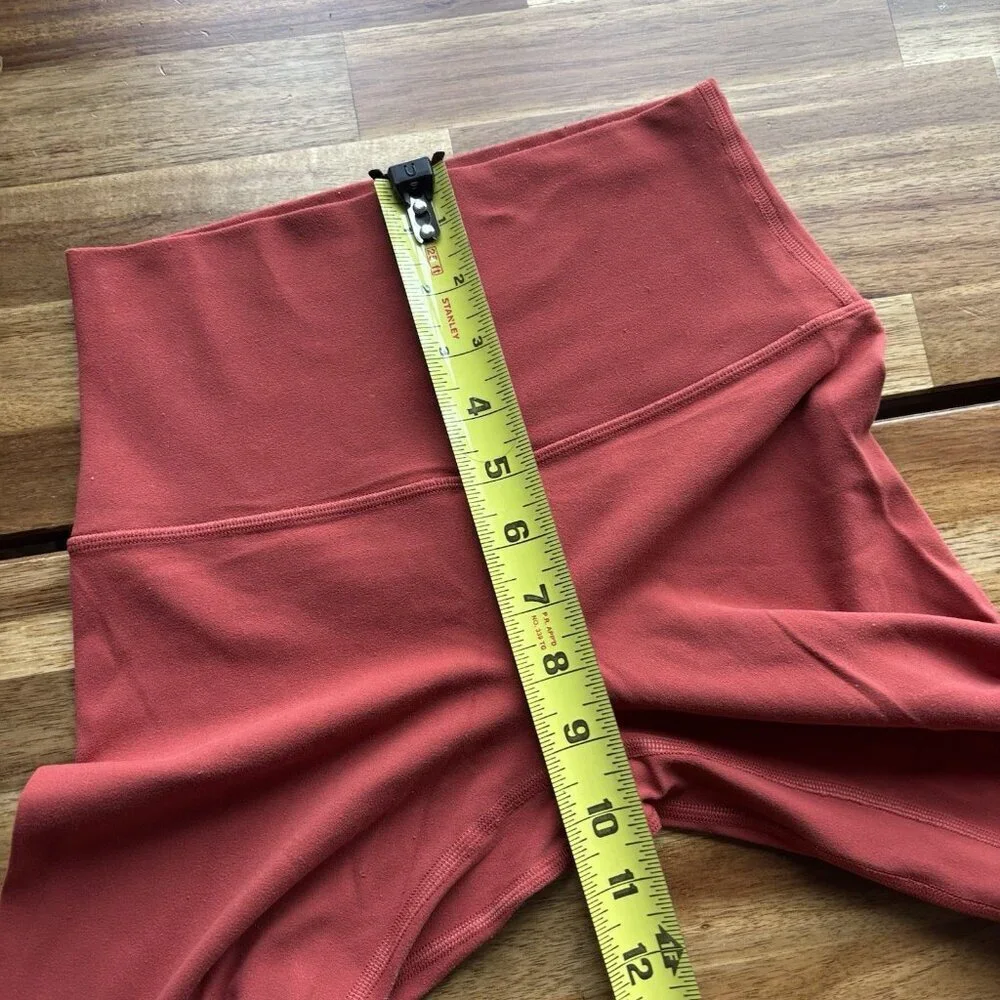 Lululemon‎ Align Pant Full Women's Sz 4 Orange Yoga Athleisure W5BOBS PILLING